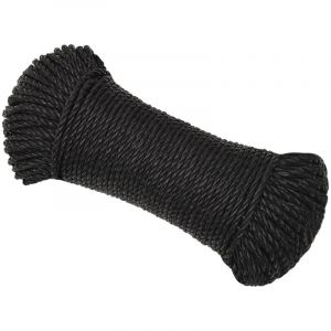 VidaXL Corde de travail Noir 3 mm 100 m polypropylène