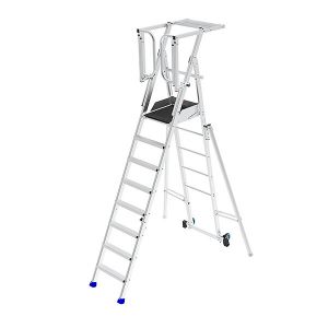 Pirl pliant avec stabilisateurs latéraux et portillon - Hauteur plateforme 2.25m - PIRL9SD-PS