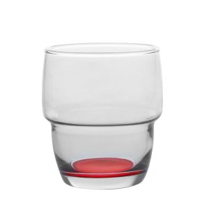 Gobelet 28,5cl galata fond couleur empilable rouge (lot de 6)