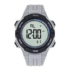 Tekday Montre homme - 656223 Bracelet Silicone Gris