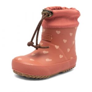 Bisgaard Thermo Baby Bottes de Pluie, Ruby Heartbeat, 22 EU