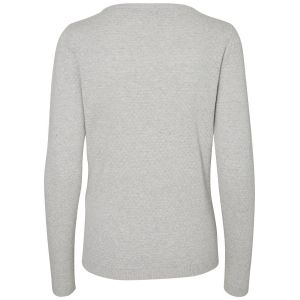 Image de Vero Moda Chandails Vero-moda Care Structure L/s - Light Grey Melange - XL