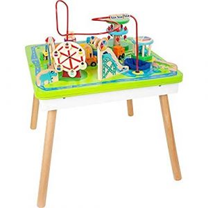 Image de Legler Table de jeu Parc d'attractions 3 en 1 jouet de motricité bois et métal pour enfant a partir de 1an 12 mois