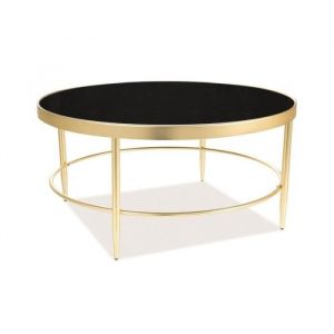 Signal Table basse ronde - D 82 cm x H 40 cm - Mystic - Noir