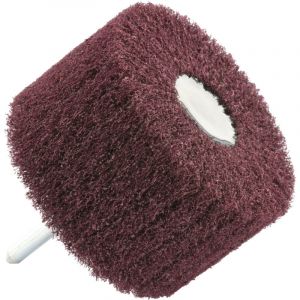 Tivoly Roue Abrasive en Mousse pour Perceuse Ø80mm - Nylon Extrudé + Grains Corindon - Grain 80 - Nettoyage et Décapage Tous Supports Bois et Métal