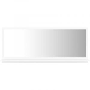 Miroir de salle de bain 90 x 10,5 x 37 cm aggloméré blanc 02_0006910