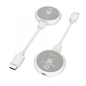 J5create Adaptateur sans fil JVAW75-N HDMI 4K 30 m Gris Blanc