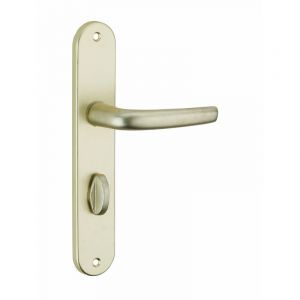 Image de THIRARD Poignée de porte Maia à condamnation champagne pour porte d'intérieur
