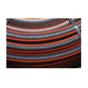 Polypipe QUATTROFLEX NOIR À 4 BANDES ROUGES DIAMÈTRE _90MM COURONNE DE 50M CODET EDF 68 80 326