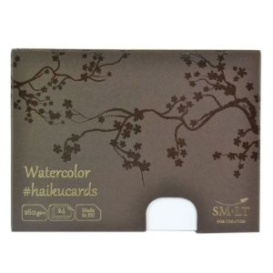 SM-LT Cartes Haïku - Aquarelle - 14,7x10,6cm - 24 feuilles - 260 gsm