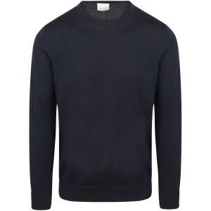 Profuomo Pull-over Laine Merinos Marine Bleu Bleu fonc&eacute; taille XXL