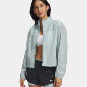 Under Armour Explor Trail Run Wind Veste running Femmes-bleu, vert clair, Taille M