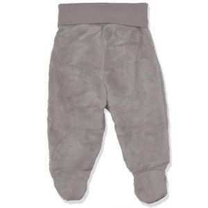 Playshoes Pantalon en molleton avec pieds gris junior