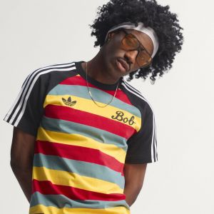 Adidas Originals x Bob Marley Stripe T-Shirt, multicolore - Taille M