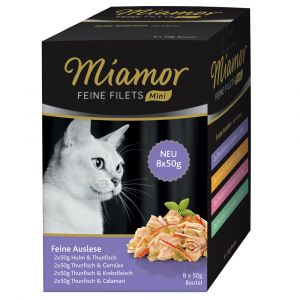 Miamor Filets fins Mini sachets fraîcheur 8 x 50 g pour chat - sélection fine