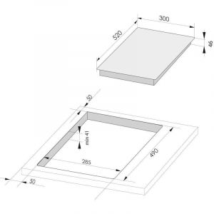 Amica Kmc 13281-3 c 3000 w verre c&eacute;ramique &eacute;lectrique noir