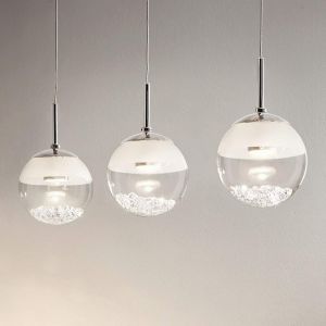 Image de Eglo Suspension LED allongée Montefio avec cristal