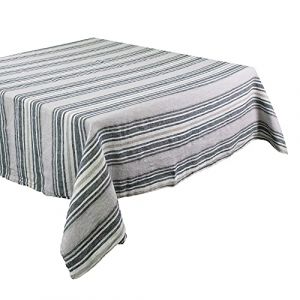 Image de Garnier Thiebaut Nappe pur lin lavé Sombrilla Gris Garnier-thiebaut