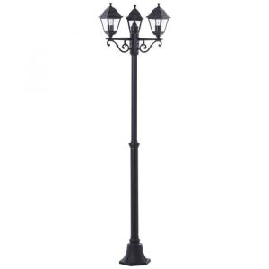 Brilliant AG Lampadaire ext&eacute;rieur NISSIE noir 3*E27 - 60W