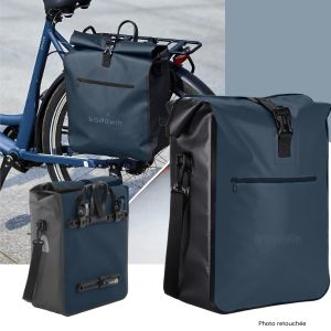 Sacoche de vélo porte-bagage aaron bleu