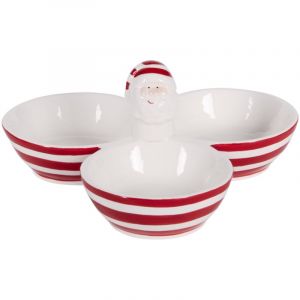 Table passion Service ap&eacute;ritif de No&euml;l 3 compartiments 9,5 cm