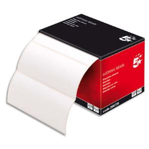 5 étoiles Boîte de 250 étiquettes d'adresses adhésives 36 x 89 mm