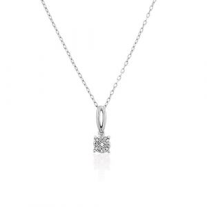 Cleor Collier en or 375/1000 et diamant