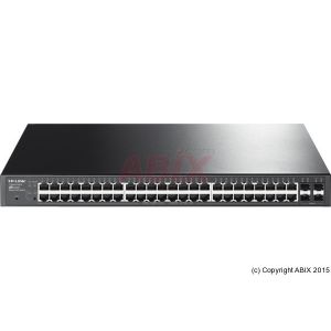 TP-Link JetStream T1600G-52PS - Commutateur 48 x 10/100/1000 (PoE) + 4 x SFP Gigabit combin&eacute; rack PoE