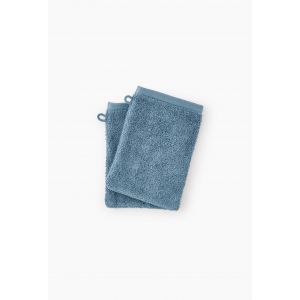 Monoprix Maison Lot de 2 gants de toilette, 15x21cm, coton GOTS, OEKOTEX