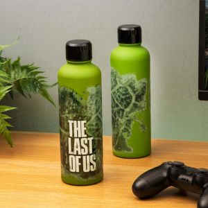 Paladone The Last of Us Bouteille d'eau phosphorescente sous licence officielle avec icône du film – Décoration et cadeau pour joueur – Vert fluo – Accessoire de bureau pour tous les âges – Vaisselle