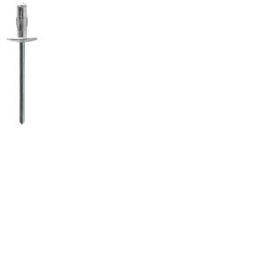 Scell-it UX4816 - Rivet aluminium tige acier multi serrage tête extra large serrage de 6.0 a 12.5 mm diametre 4.8 mm longueur 16 mm