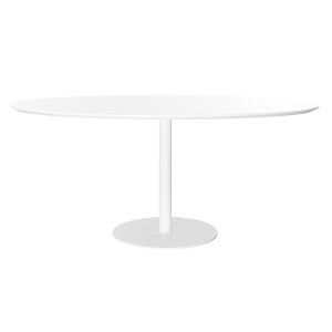 Miliboo Table &agrave; manger design blanche L169 cm HALIA