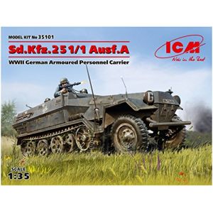 ICM Sd.kfz.251/1 Ausf.a Wwii German Armoured Personnel Carrier- 1:35e