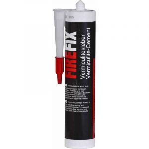 FIREFIX 2059/V Colle Vermiculite (Cartouche) 310 ML, Ignifuge jusqu'à 1000 °C