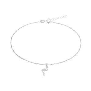 Cleor Bracelets Cha&icirc;ne de Cheville en Argent 925/1000 Femme multicolor - Taille Unique