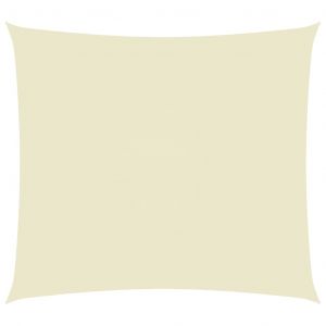 VidaXL Voile de parasol Tissu Oxford rectangulaire 5x6 m Crème
