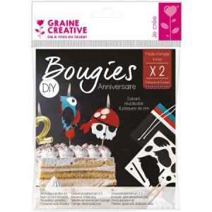 Image de Graine Créative Kit DIY Bougies d'anniversaire - Pirate - 2 pcs