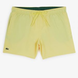 Lacoste Short de bain avec suspensoir recyclé Jaune - Couleur Jaune - Taille S
