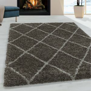 BERBERE - Tapis de style berbère - Taupe et Ivoire 140 x 200 cm