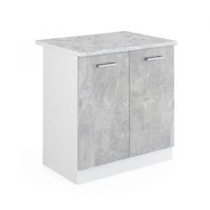Meuble de cuisine VICCO - Meuble haut et bas - R-Line - Gris - 80 x 81,6 x 46 cm