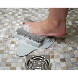 AIDAPT Brosse pour les pieds avec base anti derapante - Frottez vos pieds sans efforts