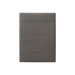Essix Drap Plat, Satin de Coton, Zinc, 240x300 cm