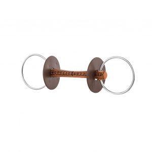 Mors pour cheval en cuir avec anneau, doux Beris