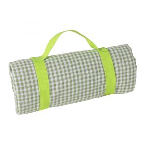 Les Jardins de la Comtesse Nappe vichy vert pomme imperméable pour pique-nique (140 x 140 cm)