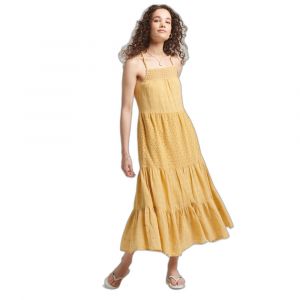 Superdry Robe caraco longue à dentelle femme Vintage