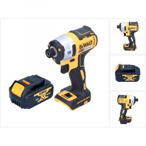 Dewalt Dcf 887 n Clé à choc sans fil 18 v 205 Nm 1/4'' Brushless + 1x batterie 4,0 Ah - sans chargeur