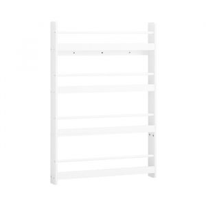 Sobuy Biblioth&egrave;que enfant 4 &eacute;tag&egrave;res Blanc 80x12x118cm Fonctionnel KMB08-II-W
