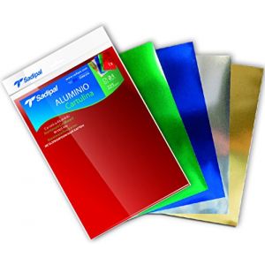 Papier bristol A4 Couleur 5 feuilles orties 225 g/m²