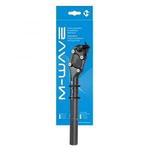 M Wave tige de selle parallélogramme fixe 27,2 x 350 mm noir d'al ini