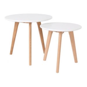 Zuiver Set de 2 tables d 'appoint Scandinave Bodine